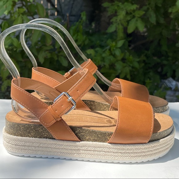 Qupid Cancun Tan Espadrille Sandal - Picture 2 of 7